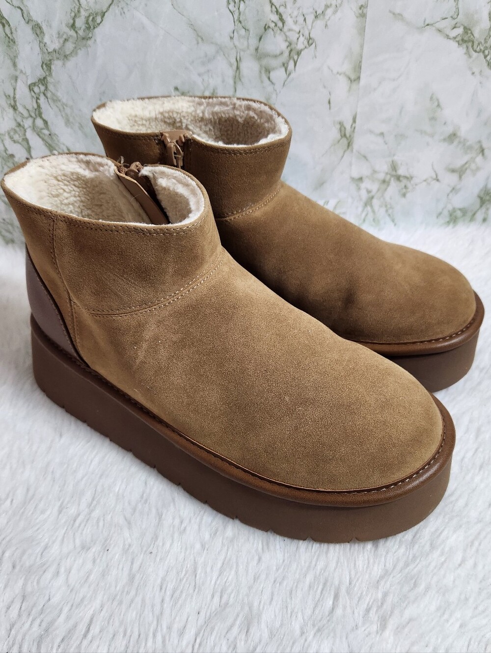 Wild Fable Faux Fur Lined Ankle Booties